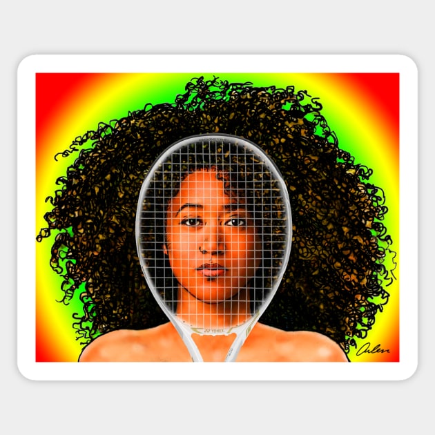 Naomi Osaka Sticker by ArlenSchumer